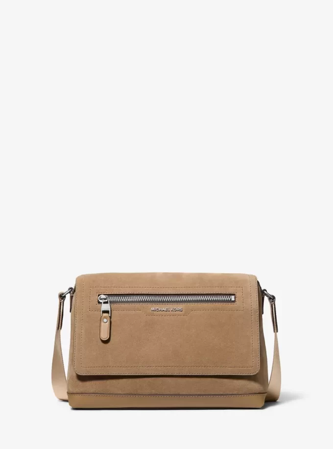 Hudson Small Suede Messenger Bag