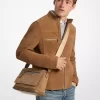 Hudson Small Suede Messenger Bag
