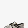 Indy Snake Embossed Leather Ballet Flat