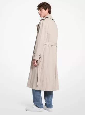 Inox Oversized Cotton Blend Trench Coat