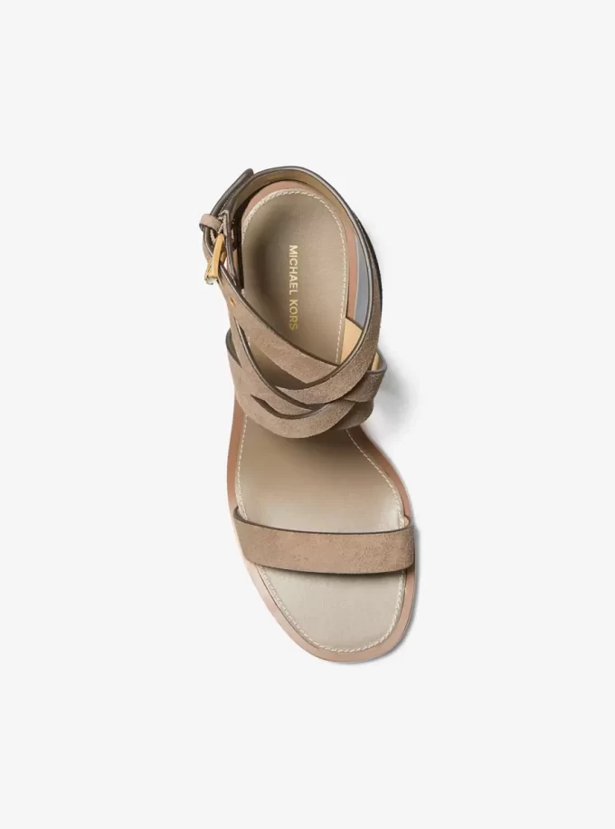 Irene Suede Kitten Heel Sandal