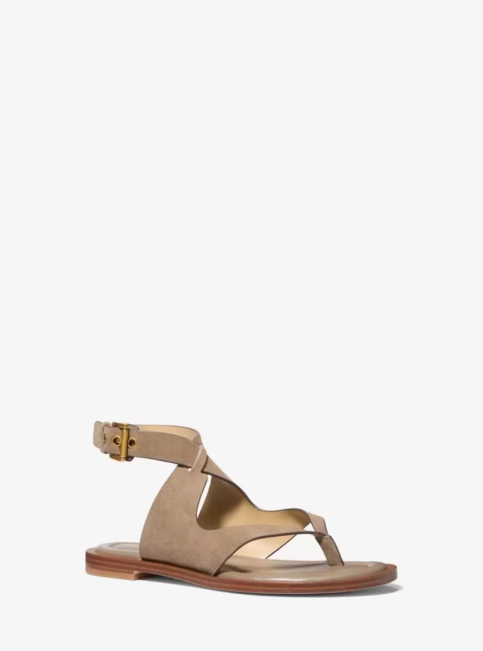 Irene Suede Wrap Sandal