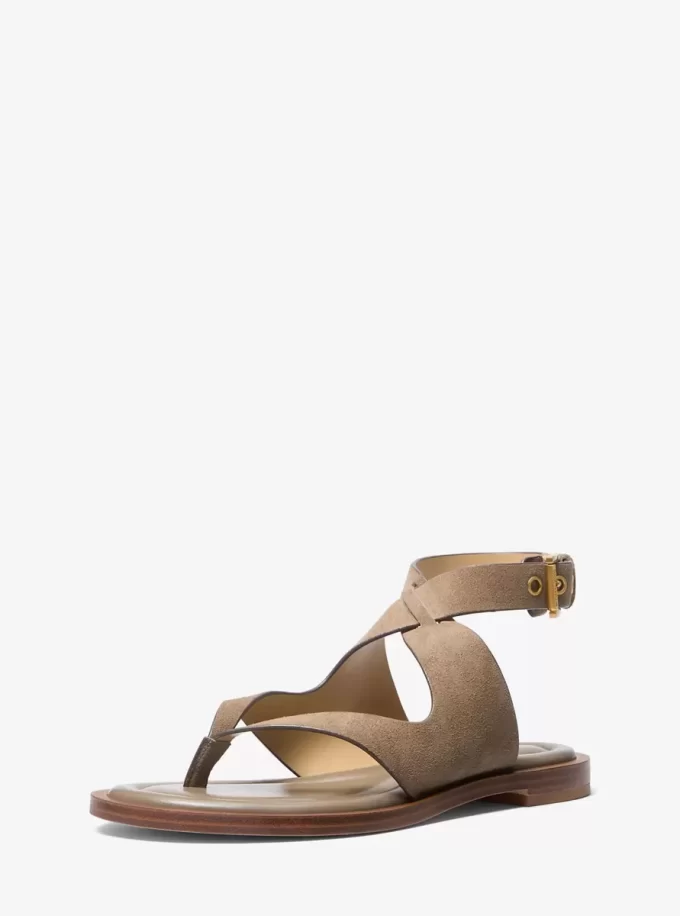Irene Suede Wrap Sandal