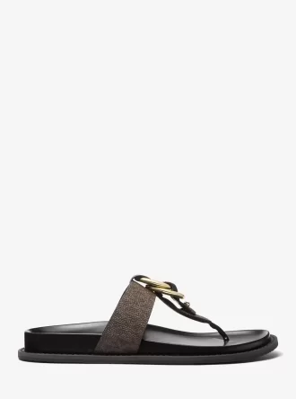 Jaden Signature Logo Thong Sandal
