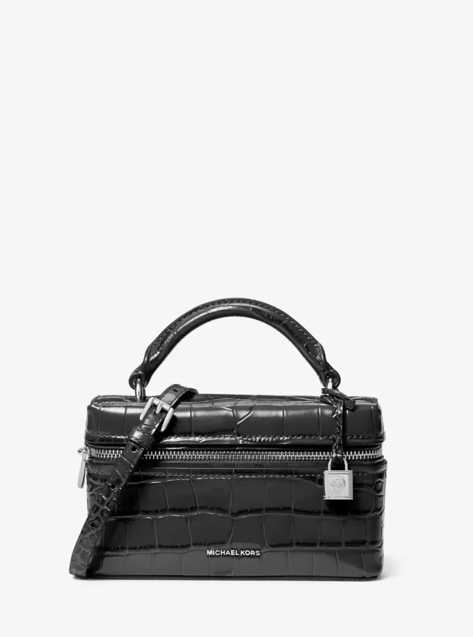 Jana Extra-Small Crocodile Embossed Leather Crossbody Bag Jana Extra-Small Crocodile Embossed Leather Crossbody Bag