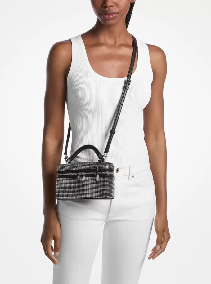 Jana Extra-Small Embellished Suede Convertible Crossbody Bag