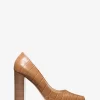 Jeanne Crocodile Embossed Leather Pump