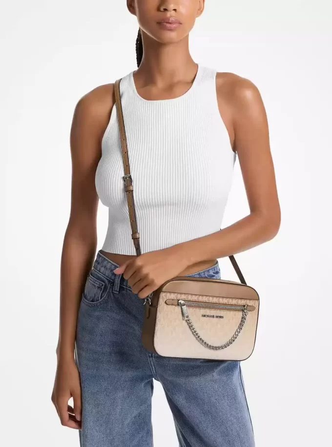 Jet Set Large Ombré Signature Logo Crossbody Body Jet Set Large Ombré Signature Logo Crossbody Body