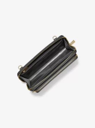 Jet Set Large Pebbled Leather Convertible Crossbody Bag