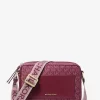 Jet Set Large Signature Logo Print Woven Crossbody Bag Jet Set Large Signature Logo Print Woven Crossbody Bag