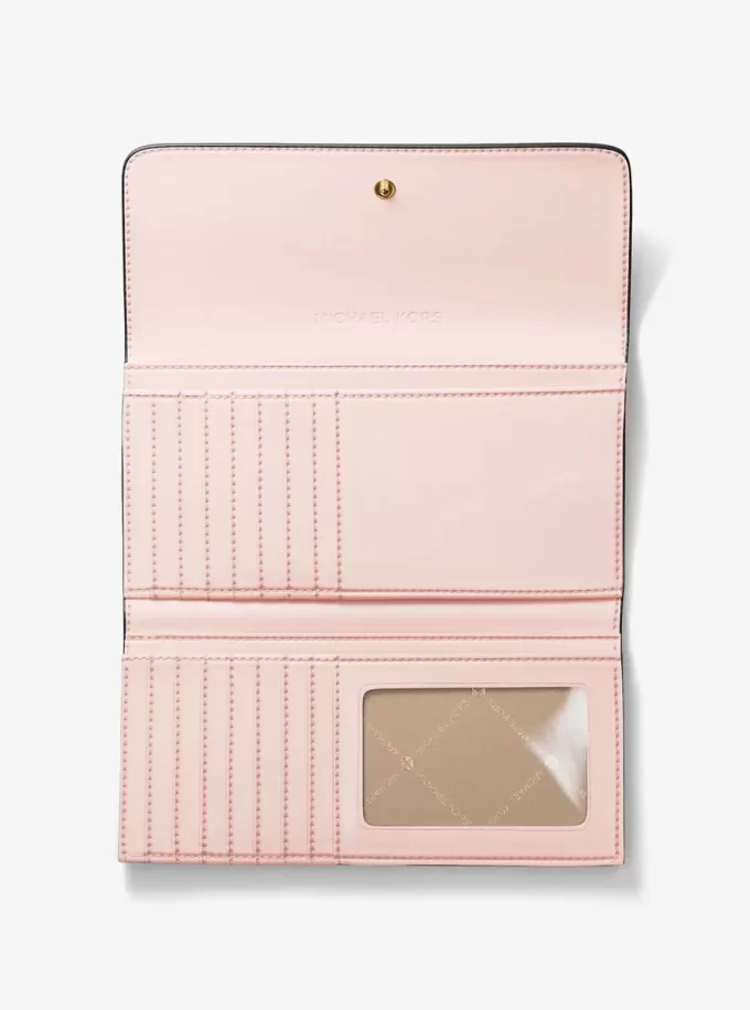 Jet Set Large Signature Logo Tri-Fold Wallet Jet Set Large Signature Logo Tri-Fold Wallet