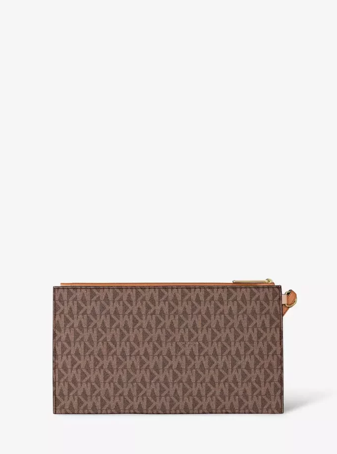 Jet Set Large Signature Logo Wristlet Jet Set Large Signature Logo Wristlet