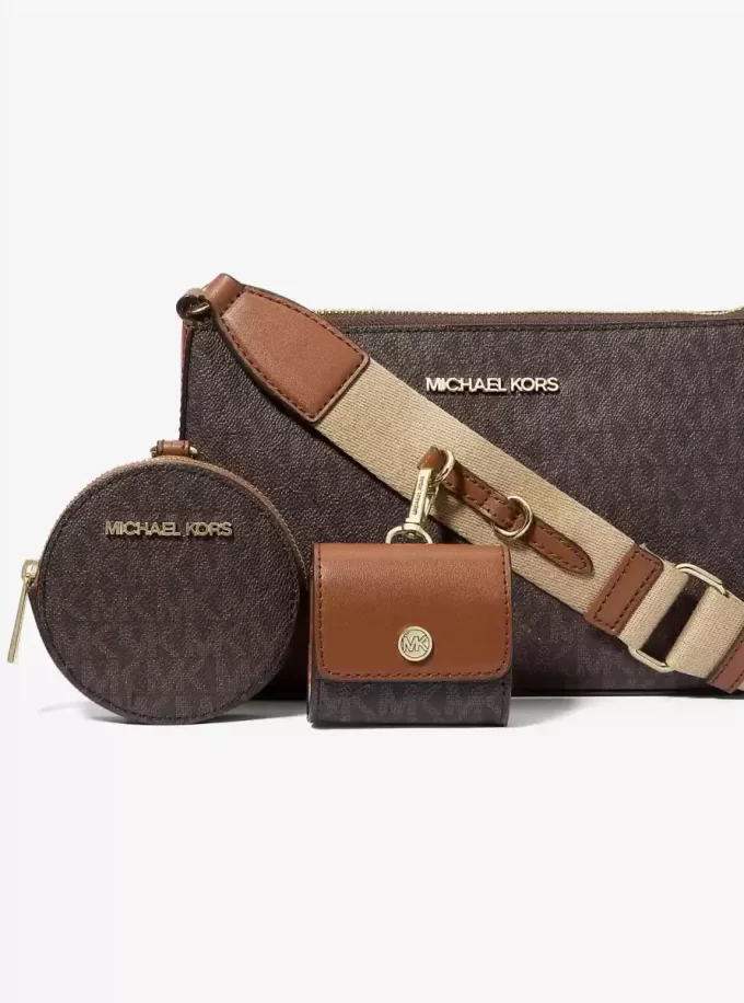 Jet Set Logo Crossbody Bag with Case for Apple Airpods Pro® Jet Set Logo Crossbody Bag with Case for Apple Airpods Pro®