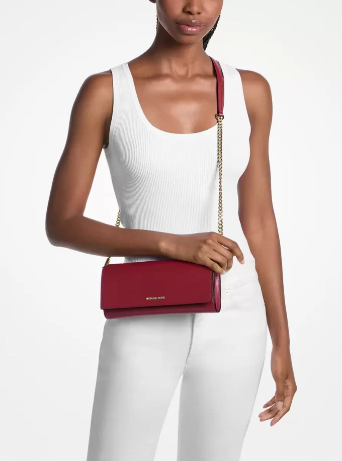 Jet Set Medium Leather Clutch Jet Set Medium Leather Clutch