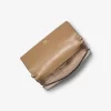 Jet Set Medium Metallic Leather Clutch