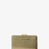 Jet Set Medium Metallic Saffiano Leather Bi-Fold Wallet Jet Set Medium Metallic Saffiano Leather Bi-Fold Wallet