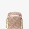 Jet Set Medium Metallic Signature Logo Crossbody Bag