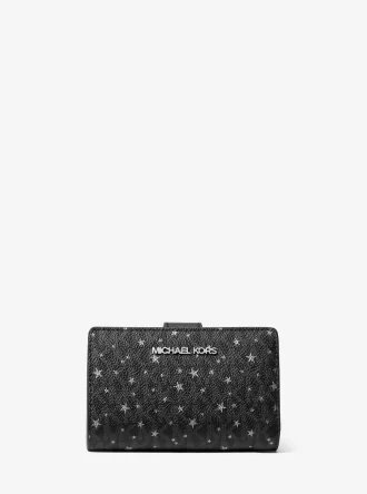 Jet Set Medium Printed Signature Logo Wallet