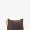Jet Set Medium Signature Logo Print Woven Convertible Pochette Jet Set Medium Signature Logo Print Woven Convertible Pochette