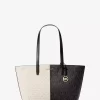 Jet Set Medium Two-Tone Logo Tote Bag