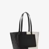 Jet Set Medium Two-Tone Logo Tote Bag