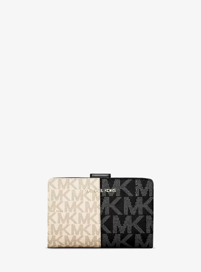 Jet Set Medium Two-Tone Logo Wallet Jet Set Medium Two-Tone Logo Wallet