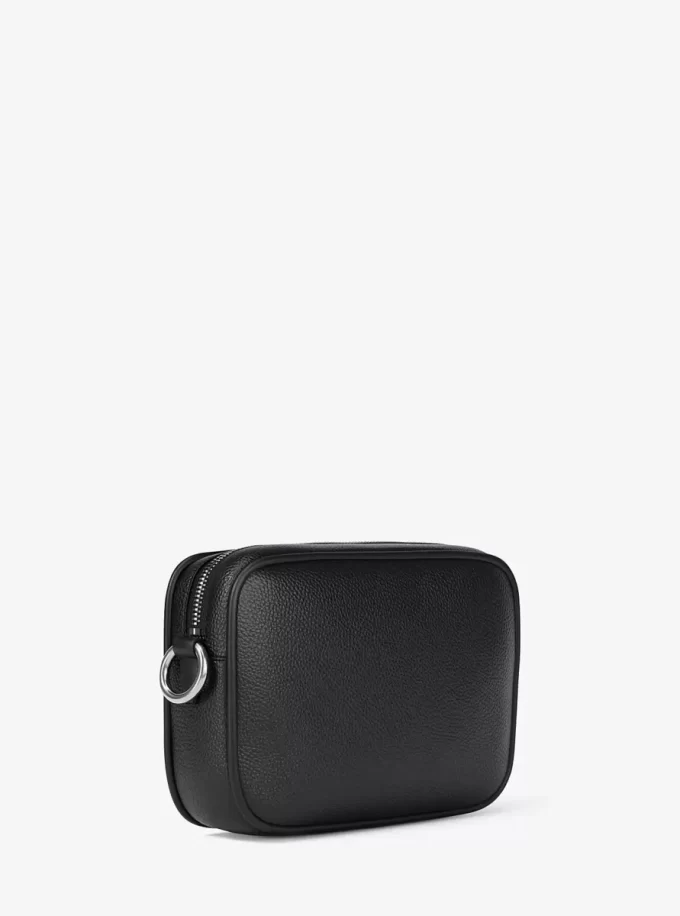 Jet Set Pebbled Leather Camera Crossbody Bag