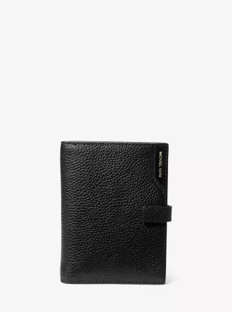 Jet Set Pebbled Leather Passport Wallet