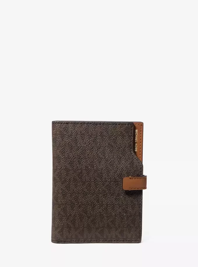 Jet Set Signature Logo Passport Wallet