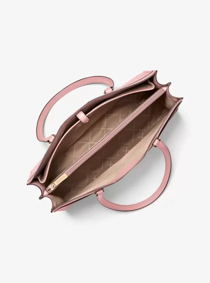 Jet Set Travel Large Saffiano Leather Pocket Tote Bag