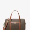 Jet Set Travel Medium Signature Logo Duffel Crossbody Bag