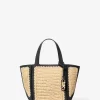Jordi Small Hand-Crocheted and Leather Tote Bag Jordi Small Hand-Crocheted and Leather Tote Bag