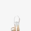 Kasia Crackled Metallic Leather Sandal