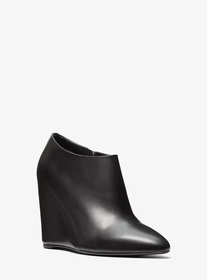 Kasia Leather Wedge Ankle Boot Kasia Leather Wedge Ankle Boot