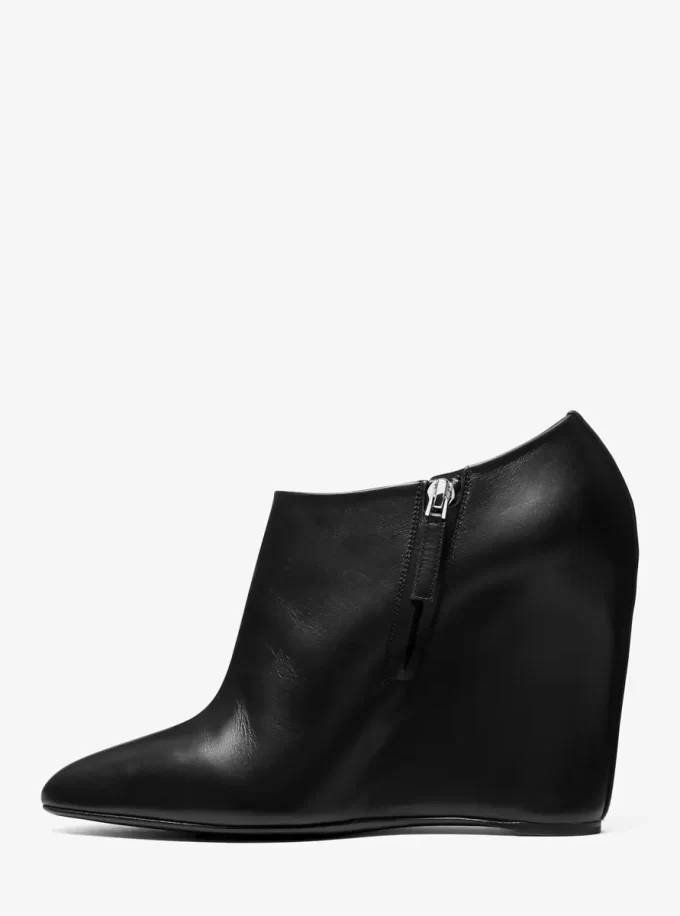 Kasia Leather Wedge Ankle Boot Kasia Leather Wedge Ankle Boot