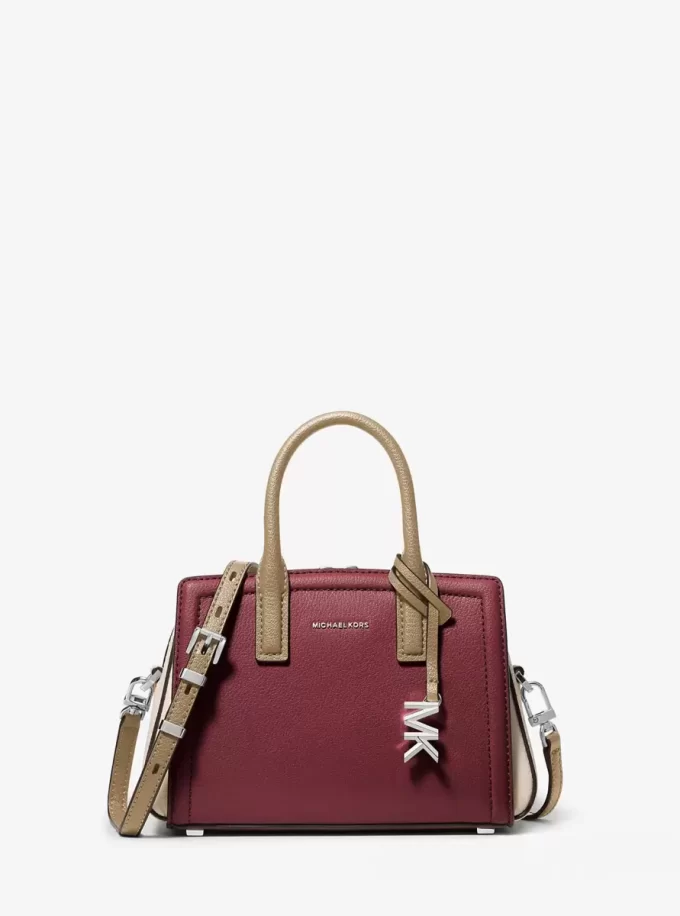 Laila Extra-Small Color-Block Leather Crossbody Bag Laila Extra-Small Color-Block Leather Crossbody Bag