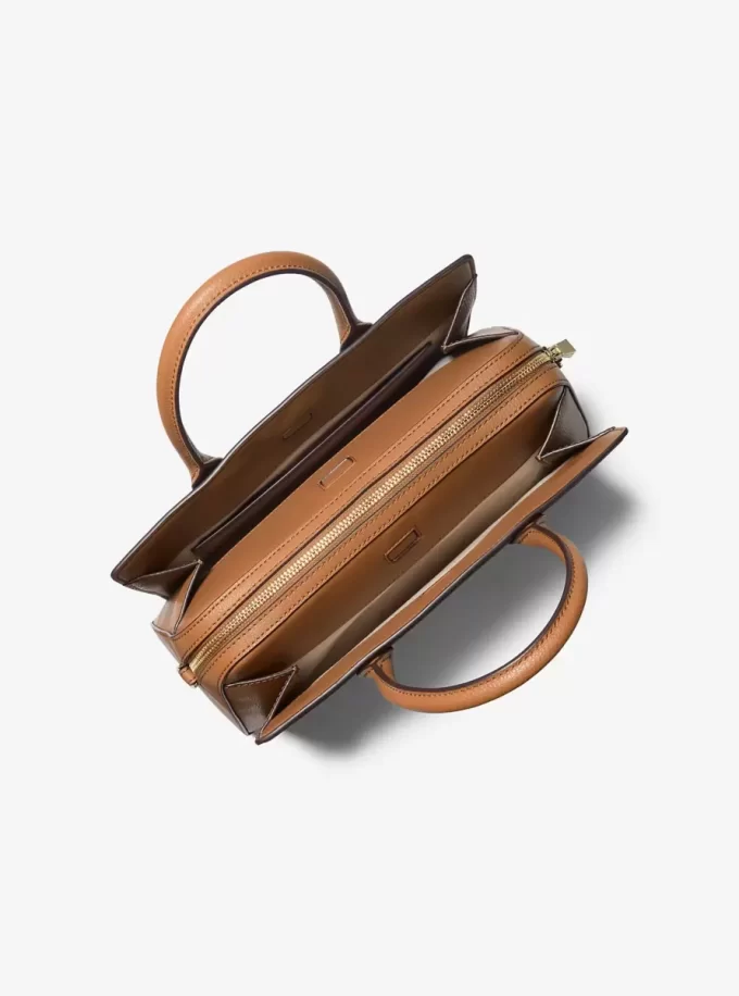 Laila Medium Signature Logo Satchel Laila Medium Signature Logo Satchel