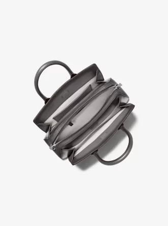 Laila Small Burnished Leather Satchel