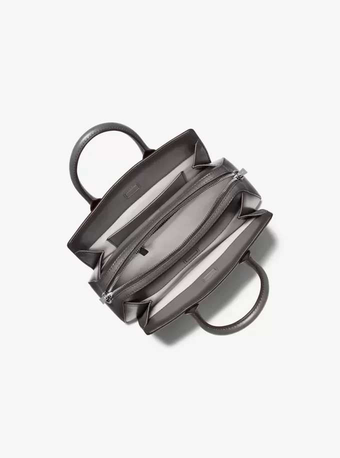 Laila Small Burnished Leather Satchel