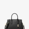Laila Small Pebbled Leather Satchel