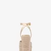 Larissa Metallic Canvas Espadrille Wedge