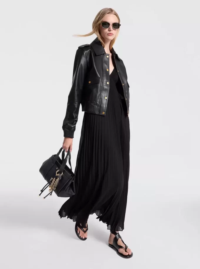 Leather Blouson Jacket