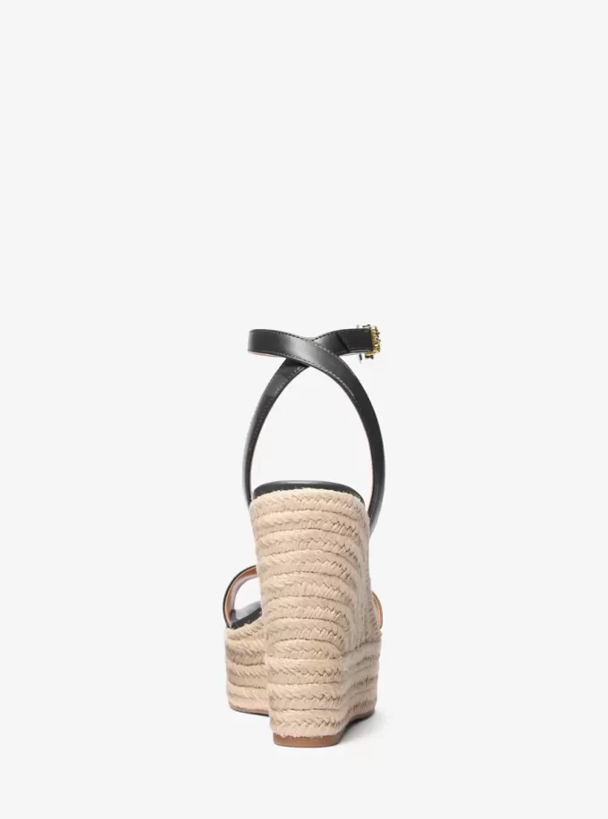 Leighton Leather Wedge Sandal