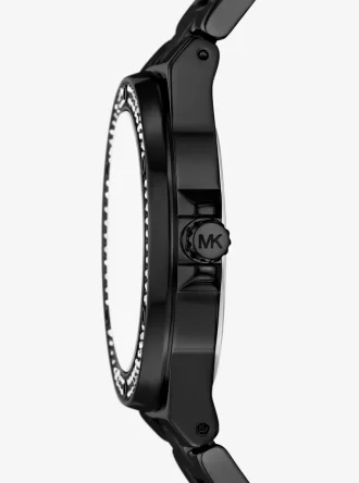 Lennox Pavé Black-Tone Watch