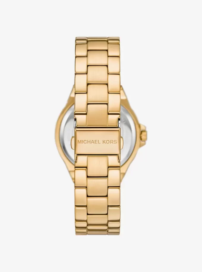 Lennox Pavé Gold-Tone Watch