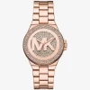 Lennox Pavé Rose Gold-Tone Watch