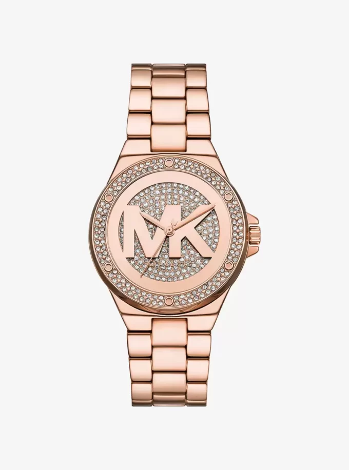 Lennox Pavé Rose Gold-Tone Watch