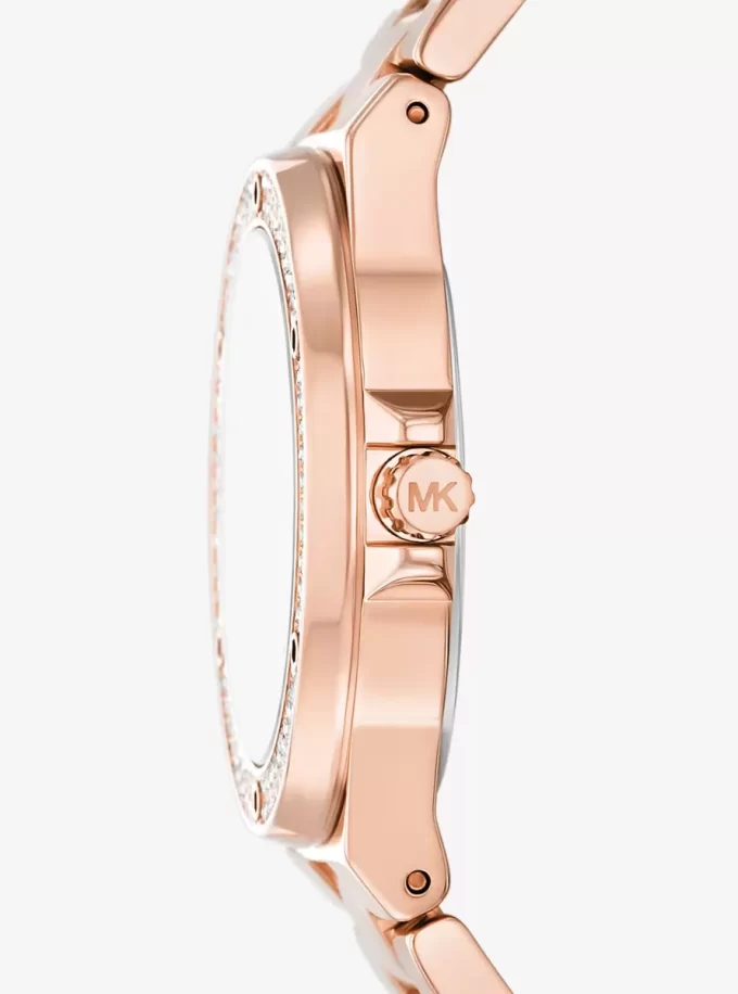 Lennox Pavé Rose Gold-Tone Watch