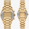 Lexington His and Hers Gold-Tone Watch Set Lexington His and Hers Gold-Tone Watch Set