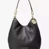 Lillie Large Pebbled Leather Shoulder Bag